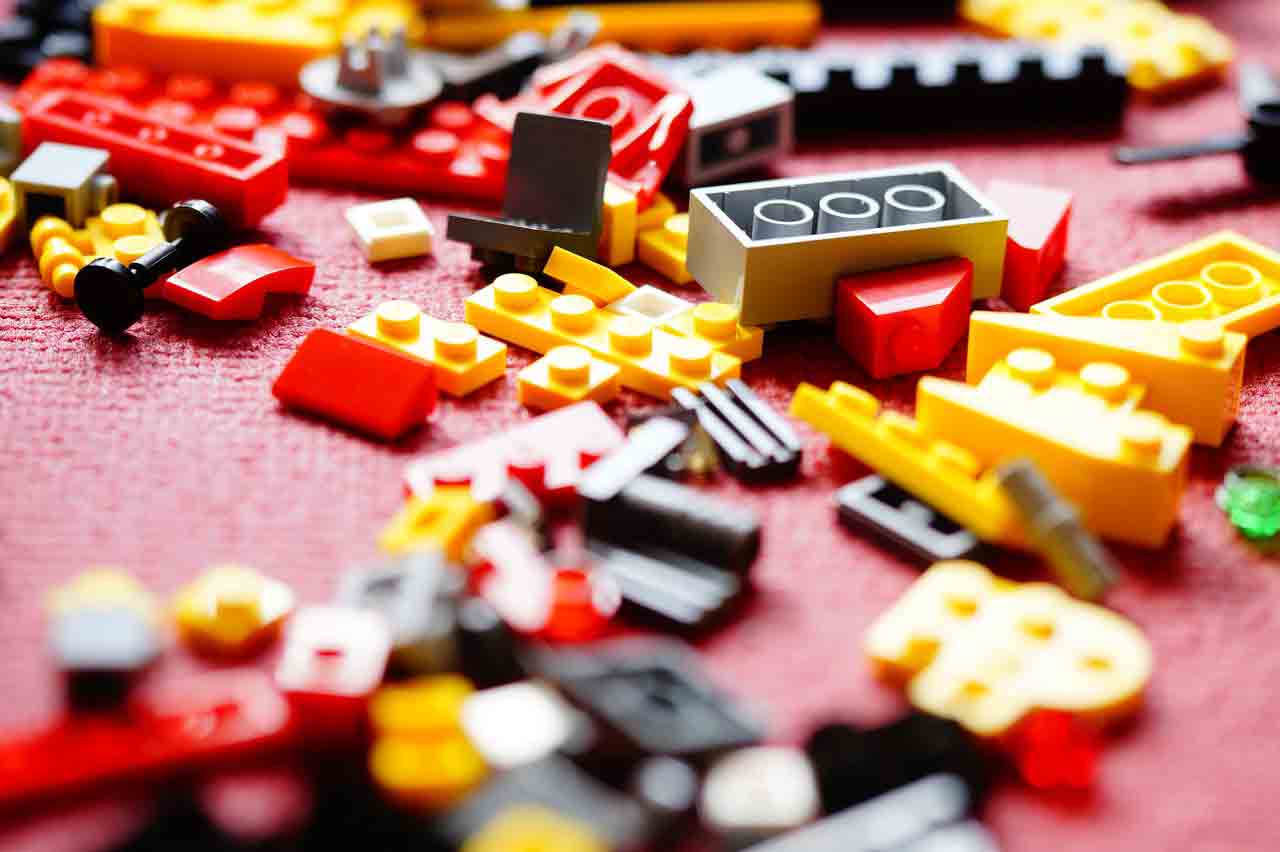 Lego blocks scattered all over